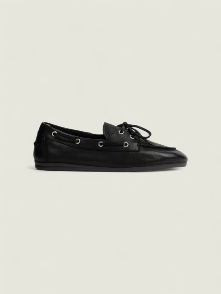 BOAT LOAFER SOFT LEATHER 600 Black