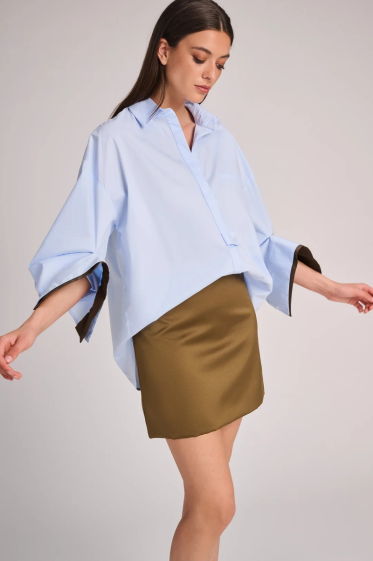    - SKY BLUE + OLIVE
