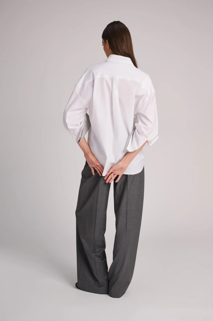    - WHITE + GREY MELANGE