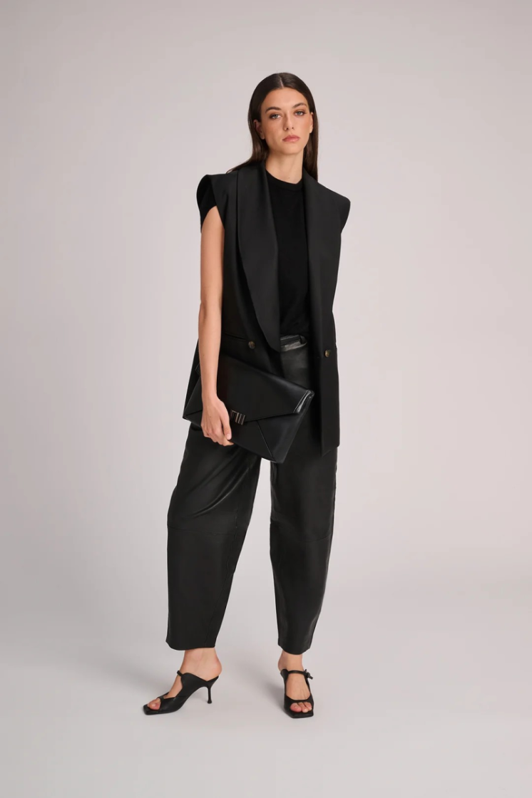   - BLACK LEATHER