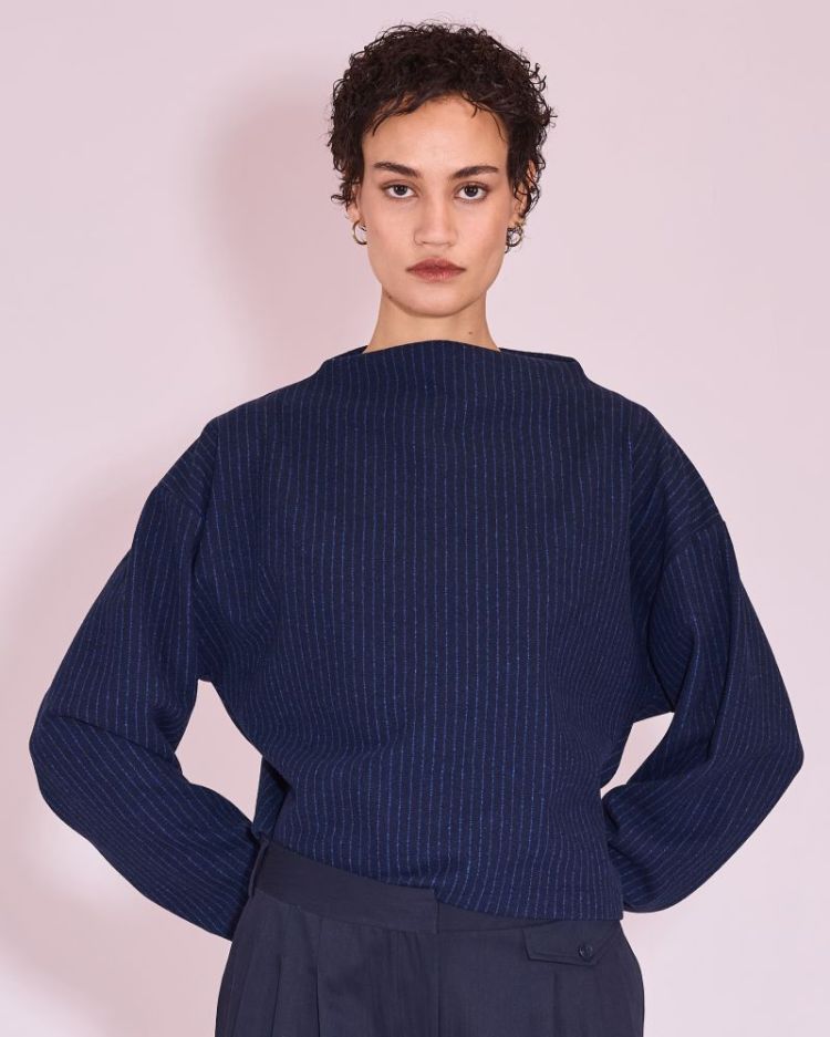   516 Bright Blue Stripes